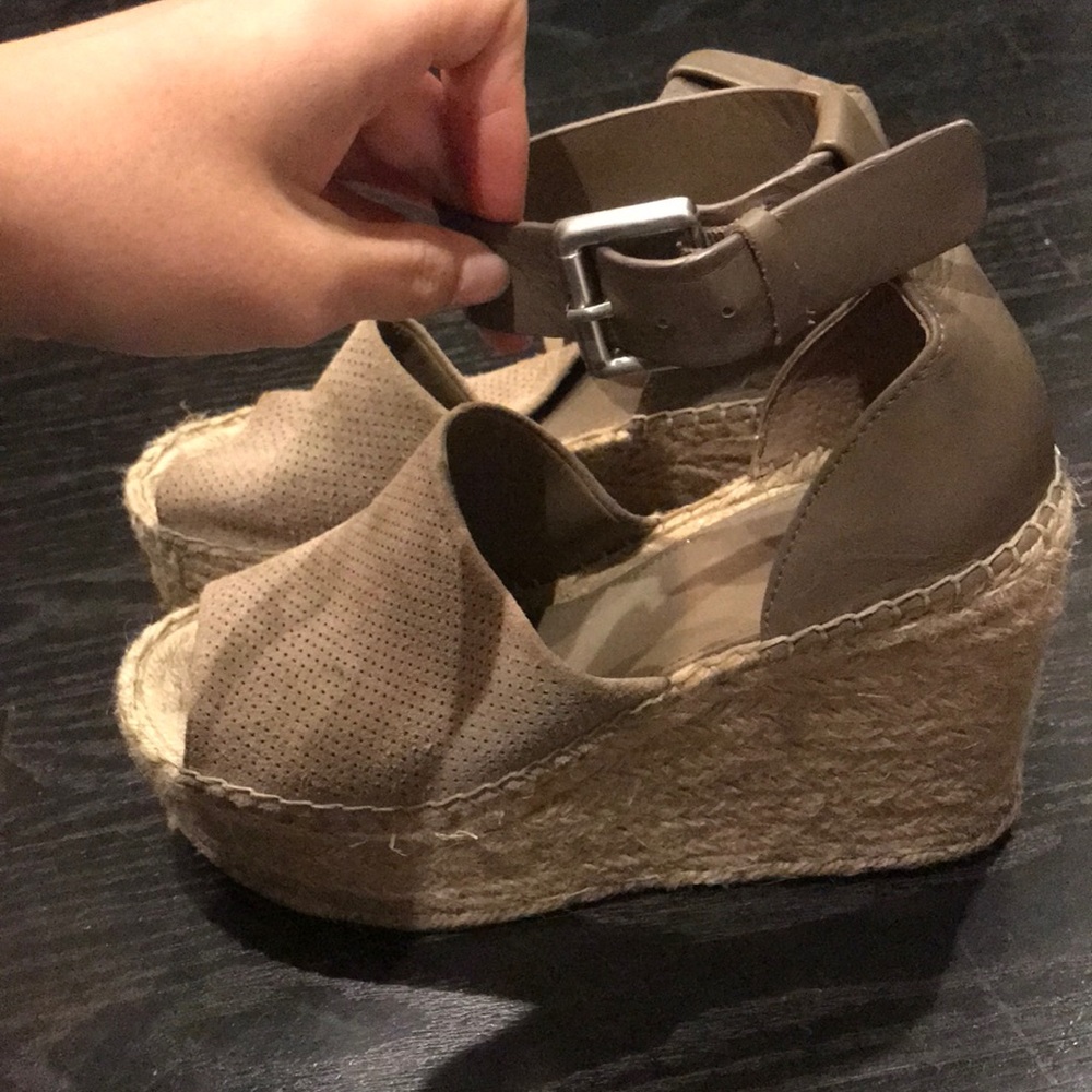 Marc Fisher espadrille wedges